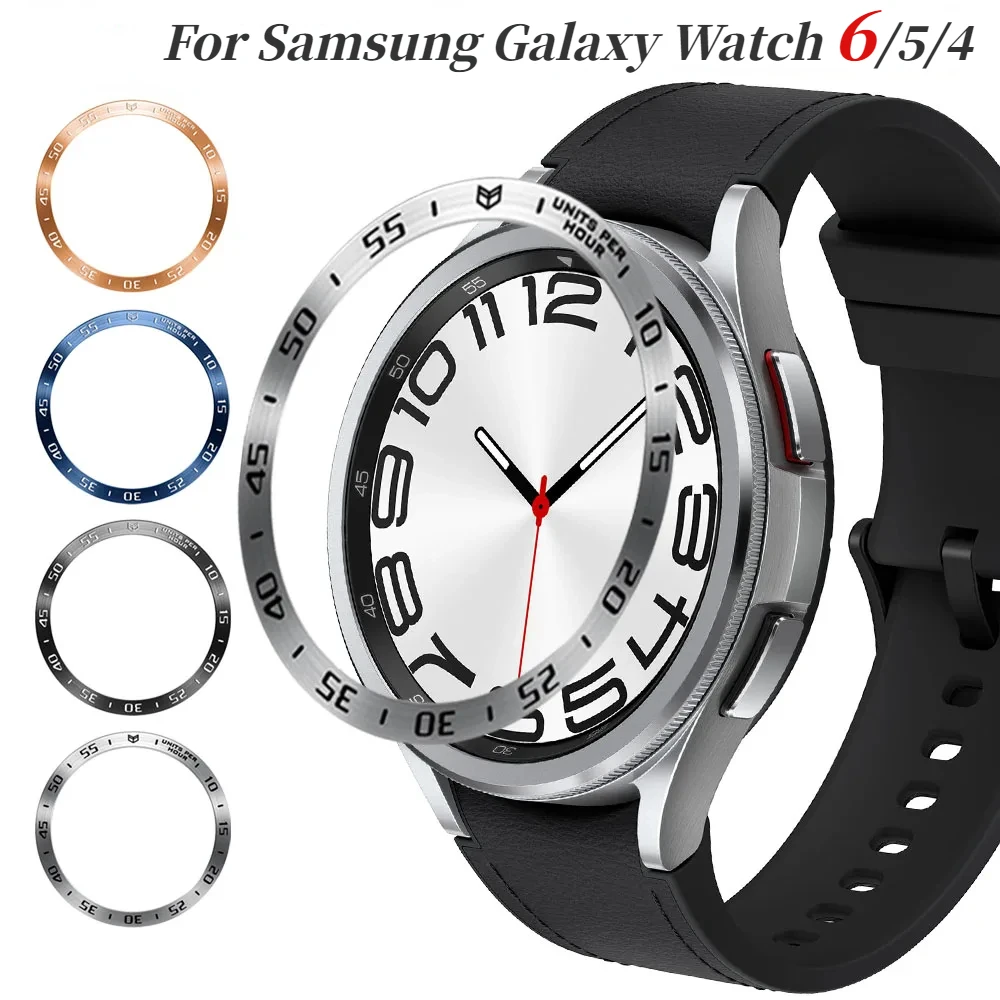

Metal Bezel For Samsung Galaxy Watch 6 Classic 47mm 43mm 46mm 42mm Time/Speed Scale Frame Protective Ring Watch 6/5/4 40mm 44mm