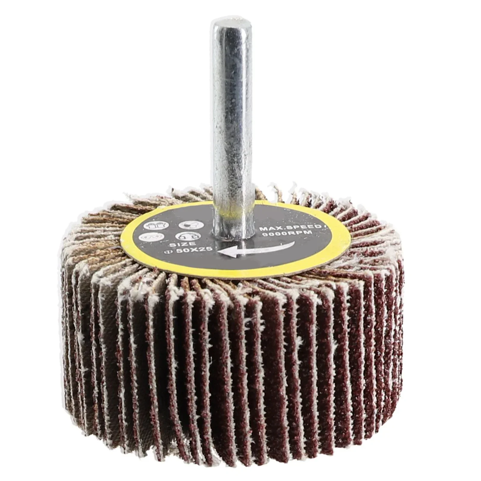 80 Grit Emery Cloth Flap Wheel Disc – Abrasive Sanding Grinding Wheel for Dremel Rotary Tools 25/30/40/50mm Metal Polishing 3