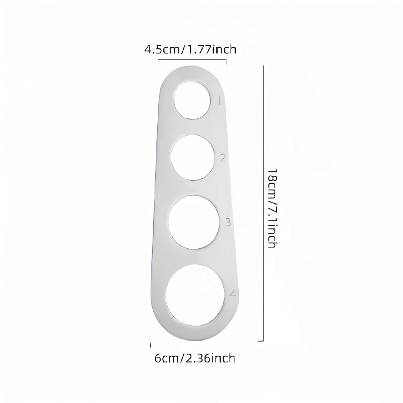 Stainless Steel 4-Hole Pasta Measuring Tool,Pasta Measuring Scale,Long Pasta,Wide Noodle Portion Control Tool,Kitchen Accessorie