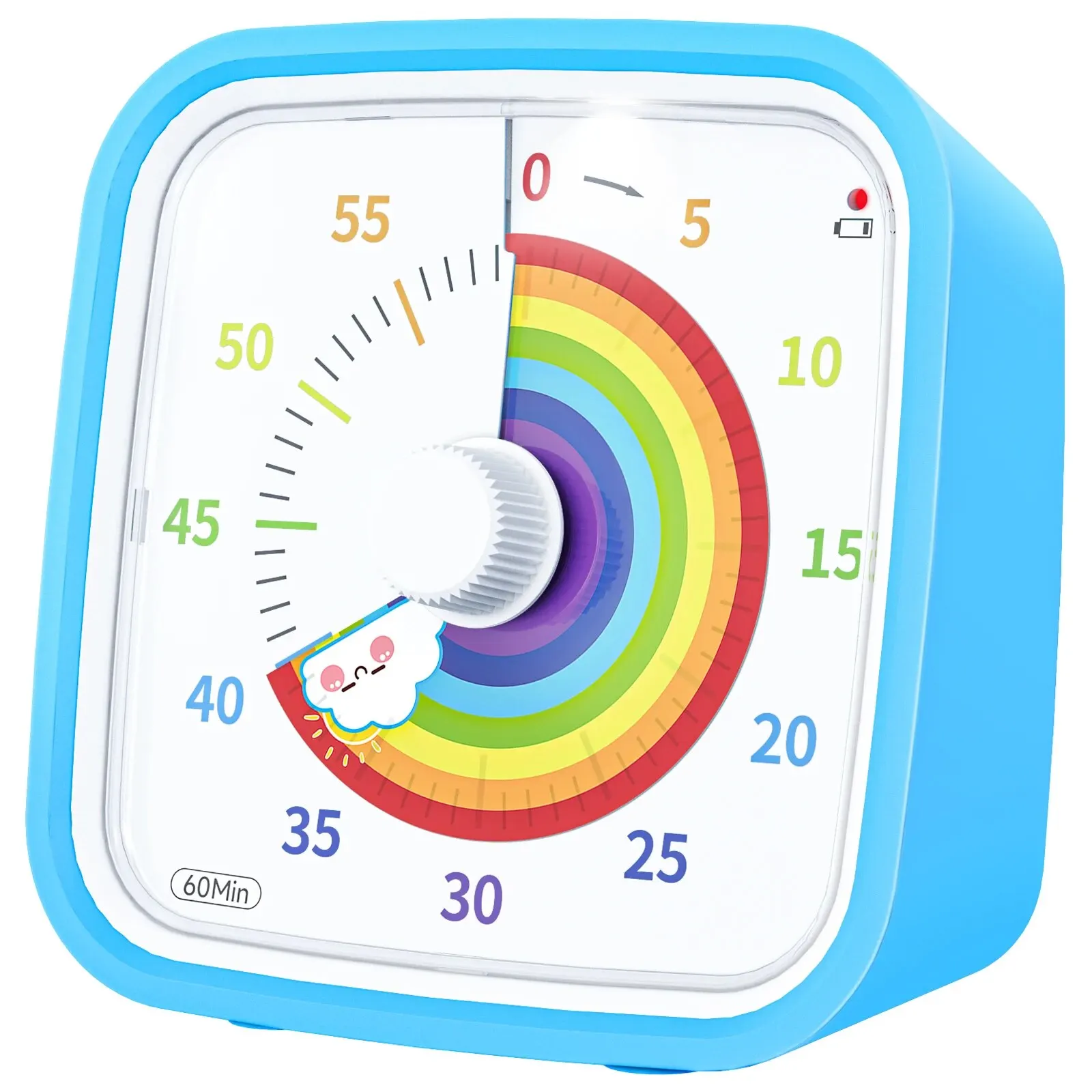 Visual Timer Yunbaoit Rainbow Disk with Protective Case 60 Minute Countdown Timer for Kids and Adults