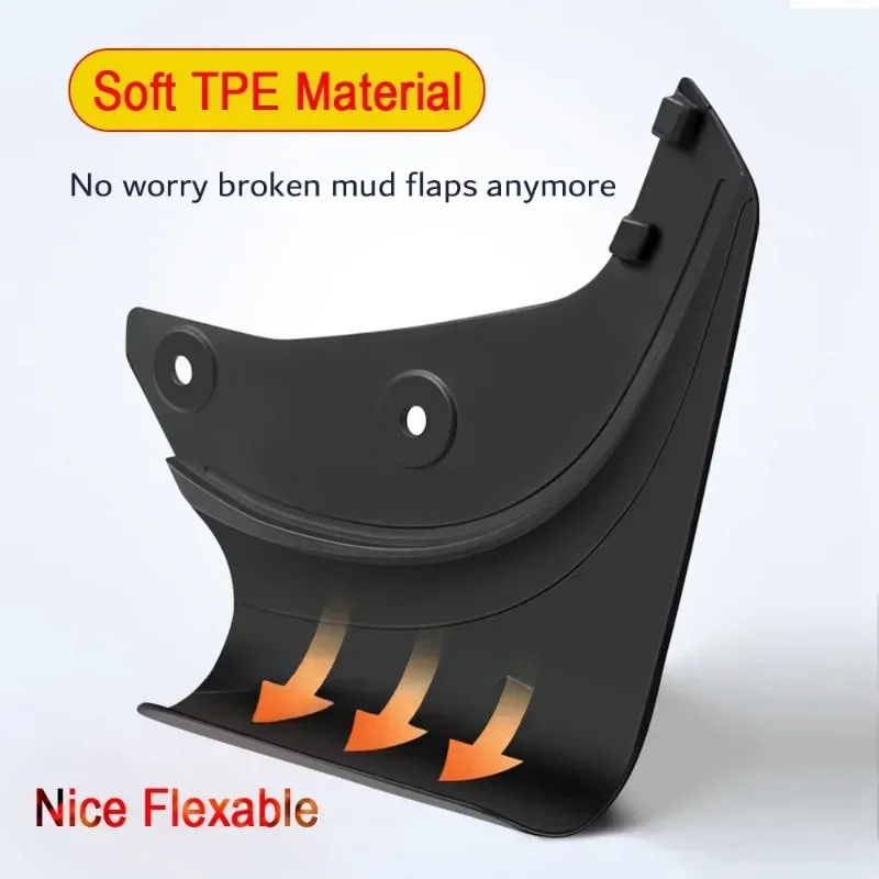 Soft Mud Flaps For Tesla Model Y 3 Accessories TPE Mudguards Original Design Fender Anti-Snow Anti-Sand Splash Guard Protector