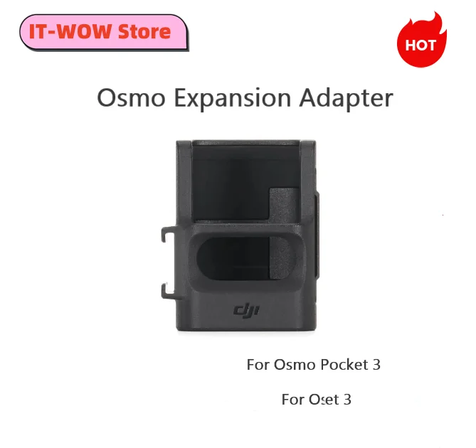 

DJI Osmo Pocket 3 Expansion Adapter The Expansion Adapter Can Expand To Fit a Cold Shoe and An Action Camera Port