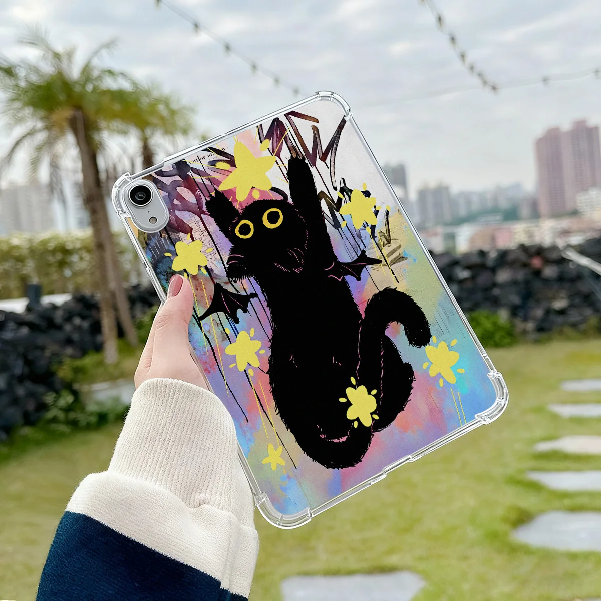 Silicone Cat Design Protective Tablet and Smartphone Cover