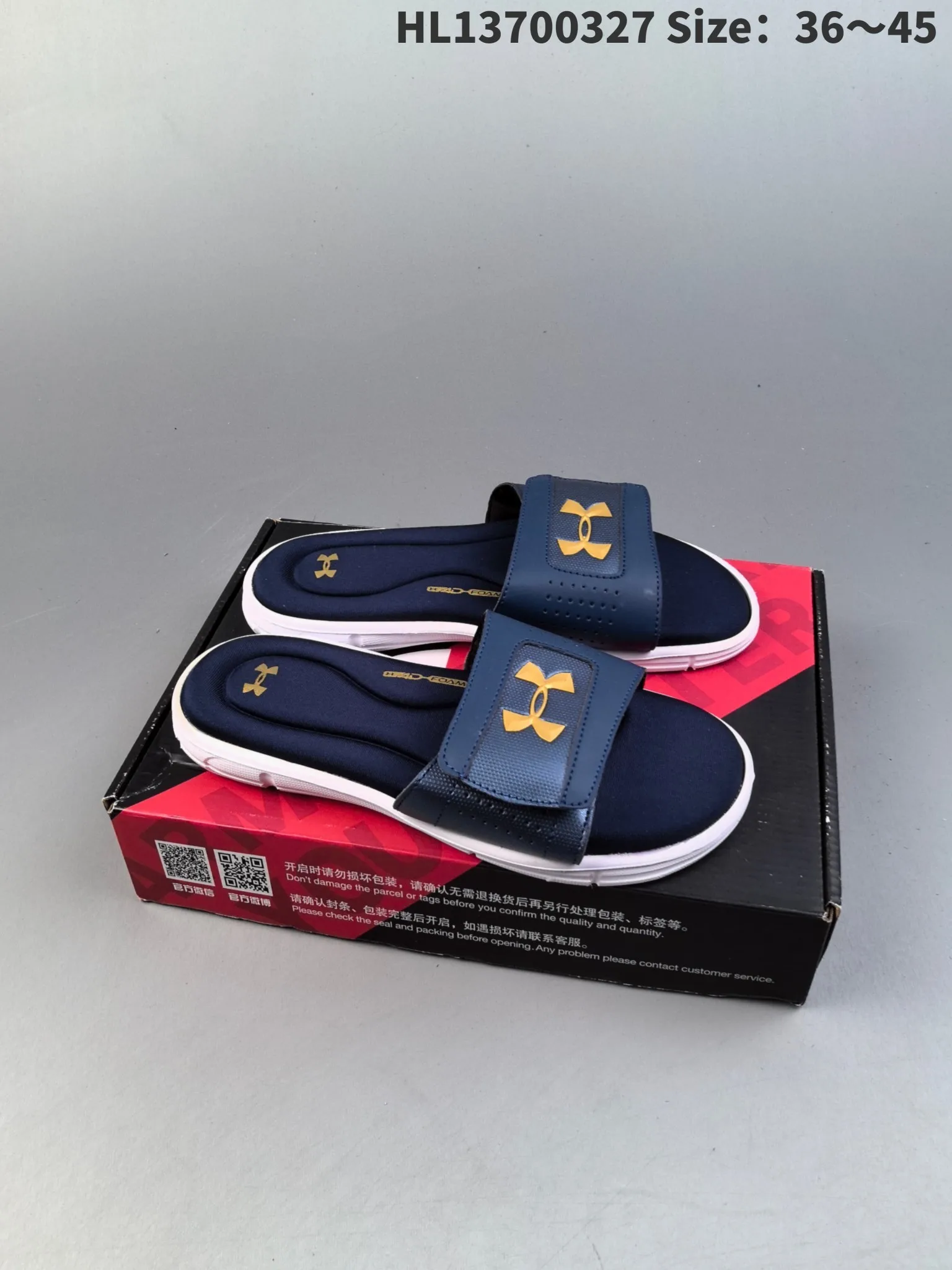 Men and Women Sandal Shoes UA Fat Tire Summer Flip Flop Lgnite V Slides Memory Sponge Sports Beach Shoes