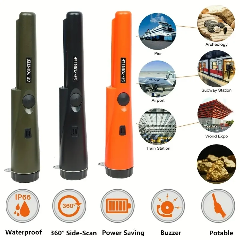Positioning Rod Handheld Underground Metal Detector GP Pointer Handheld Waterproof High Sensitivity Security Detector metal detector