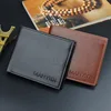 New Wallet Short Men's Thin Wallet Horizontal Business Casual Lychee Pattern Retro Soft Leather Wallet 2