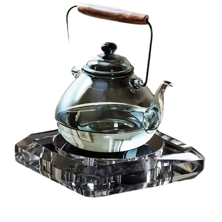 Crystal electric clay stove light luxury tea  set glass kettle  special wireless remote control intelligent  maker 5