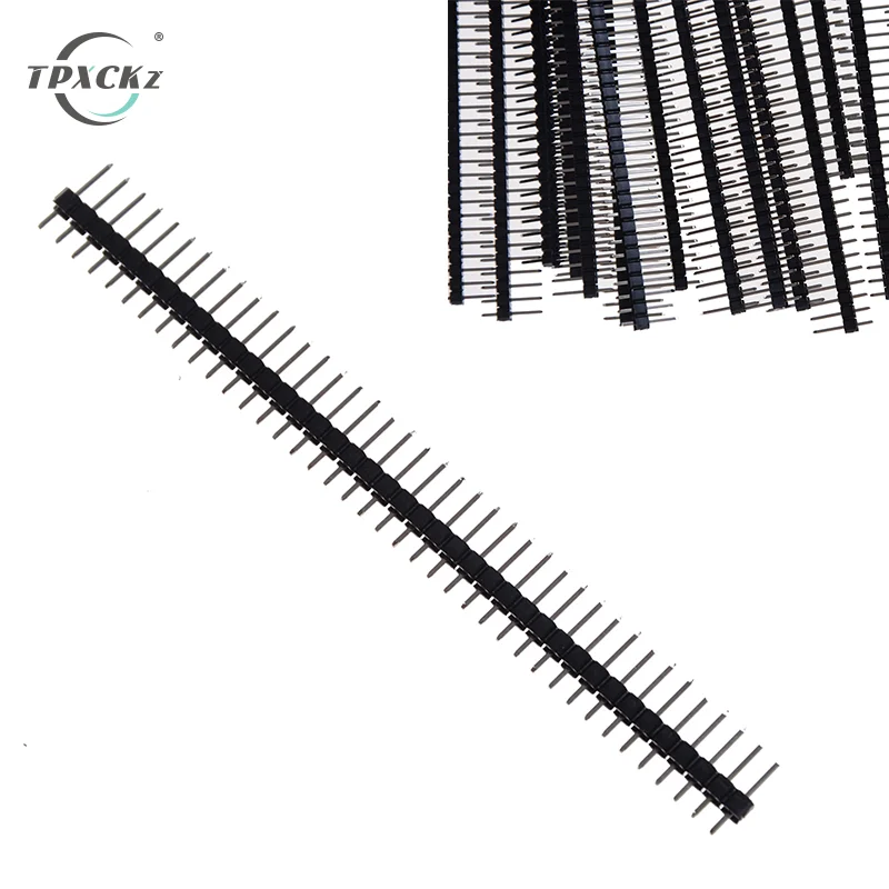 

20pcs 40Pin 2.54mm Single Row Straight Male Pin Header Strip PBC For Arduino Single Row Pin Header Strip PCB Connector