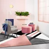 Nordic Geometric Carpet Modern Living Room Home Decoration Rug Bedroom Hallway Non Slip Mats Pink Doormats Lounge Carpet 160X230 2