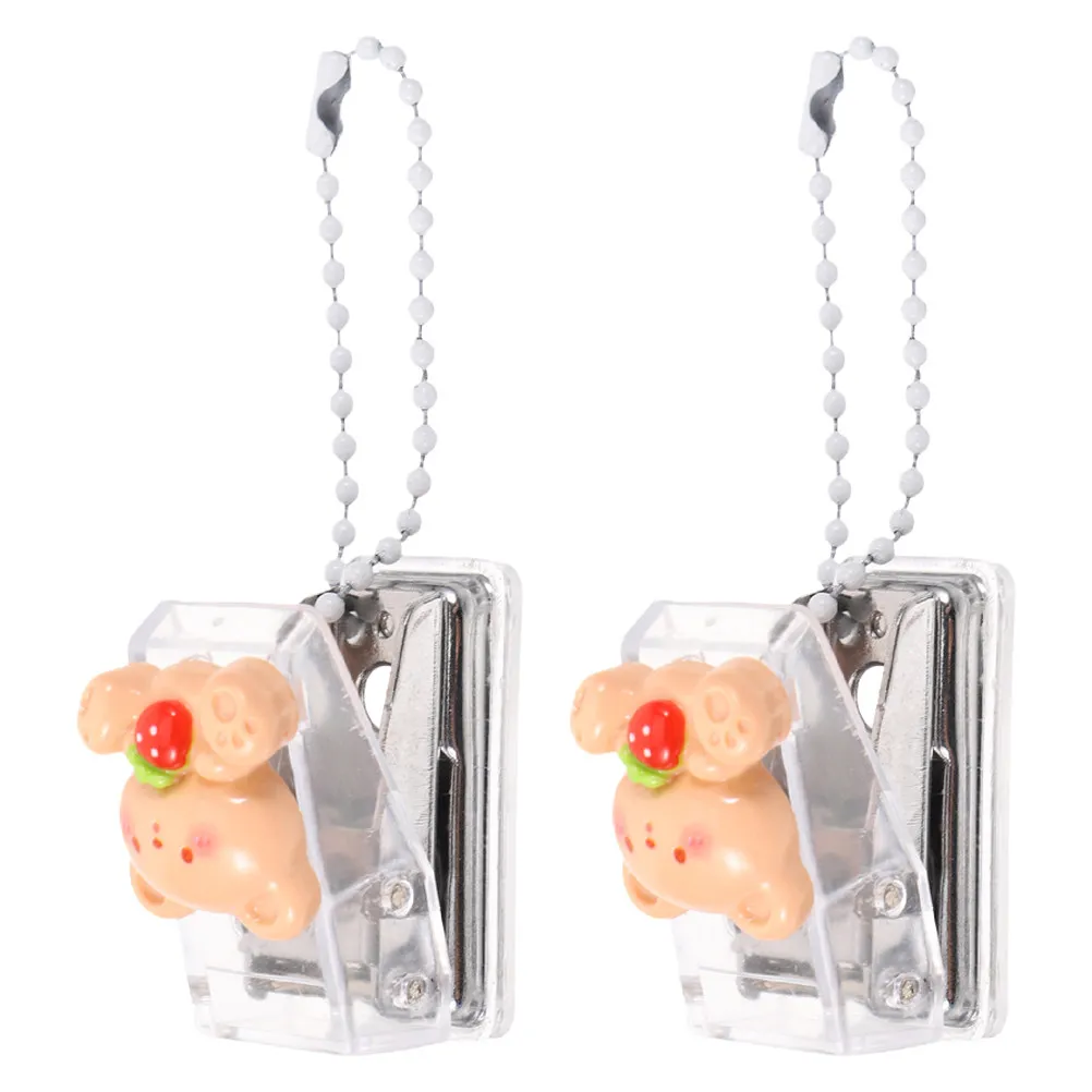 2Pcs 홀 펀치 다기능 휴대용 사무실 종이 펀처 가정용 플래너 공예 카드 스크랩북 DIY 종이 홀 펀치