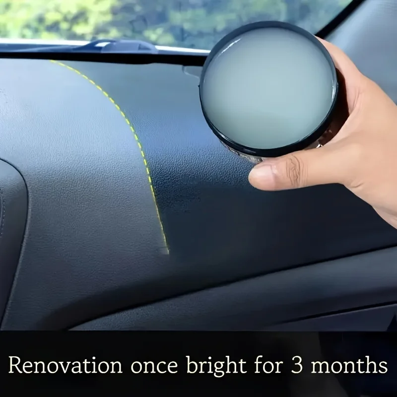 Automotive interior renovation wax - plastic recycling agent, seat maintenance gloss paint soft wax, used for PU leather，tire 4