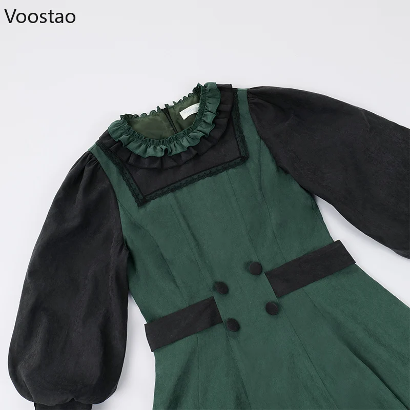 Lolita Cosplay Costumes Vintage Lolita OP Dress Women Elegant Gothic Magic School Cloak Long Sleeve Party 2 Piece Set Girls Sweet Halloween
