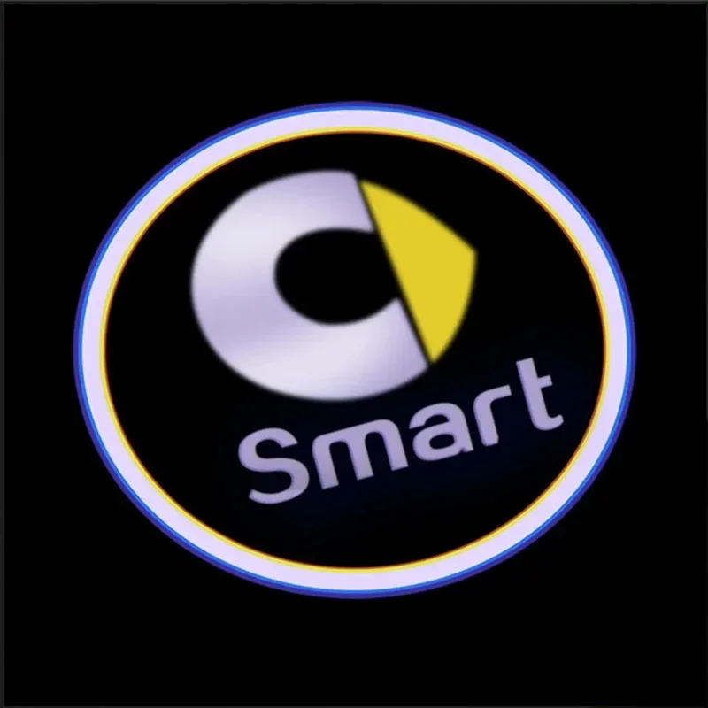 Led Car Door Welcome Shadow Projector Luce Di Cortesia Per Smart Fortwo Forfour 451 450 Crossblade Cabrio City-Coupe Roadster