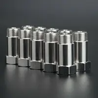 10Pcs Oxygen O2 Sensor Spacer Adapter Bung Catalytic Converter Eliminator Adapter Oxygen O2 Sensor 45mm M18X1.5 CSV 1