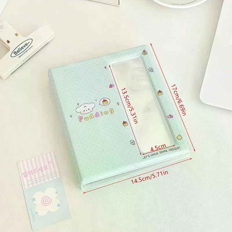 Cartoon Photo Booth Album For 40 Pcs 2x6 Inch Photo Strips Bookmark 20 Pcs 4x6 4R Photo Holder Small Card Storage Book