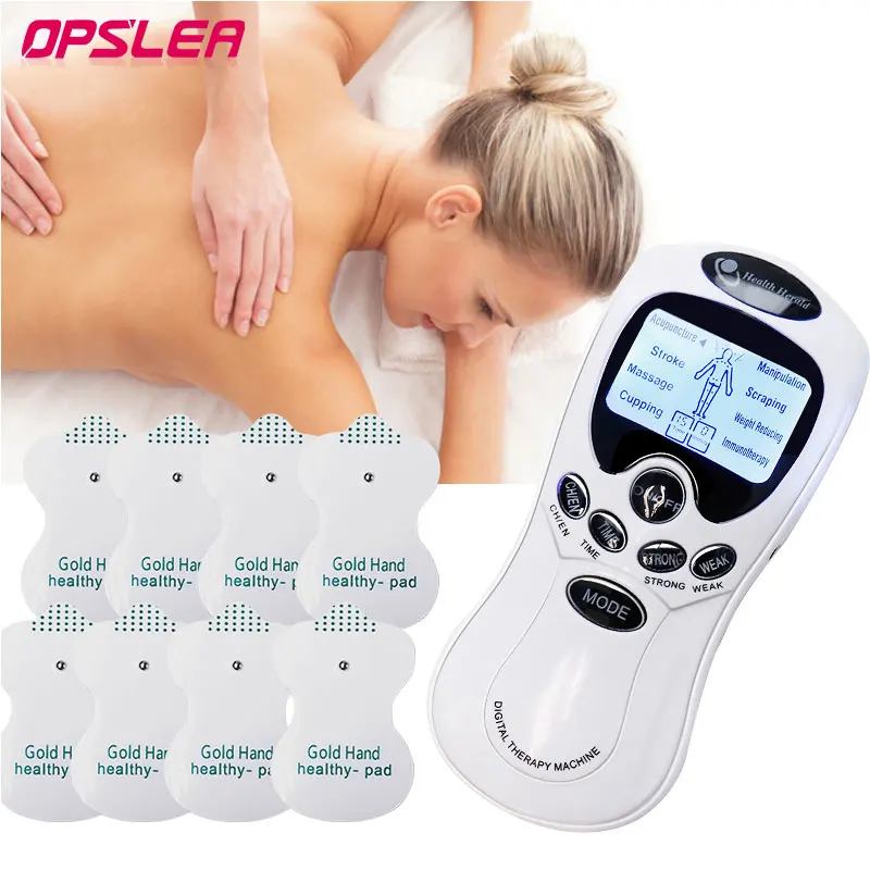 8 Modalità Tens Machine Unit 8 Elettrodi Per Sollievo Dal Dolore Massaggio A Impulsi Ems Stimolazione Muscolare Tens Elettrostimolatore