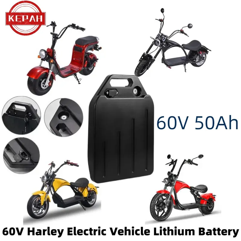 Electric Car Lithium Battery Waterproof 18650 Battery 60V 20ah for Two Wheel Foldable Citycoco Electric Scooter Bicycle