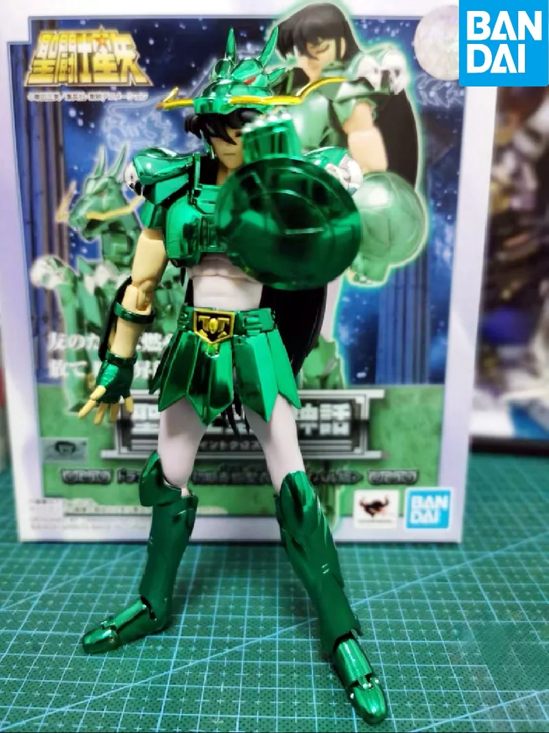 16Cm Bandai Original Saint Seiya Myth Cloth Figure Draco Bronze Cloth Dragon Shiryu V1 Helmet Anime Action Figure Model Gift