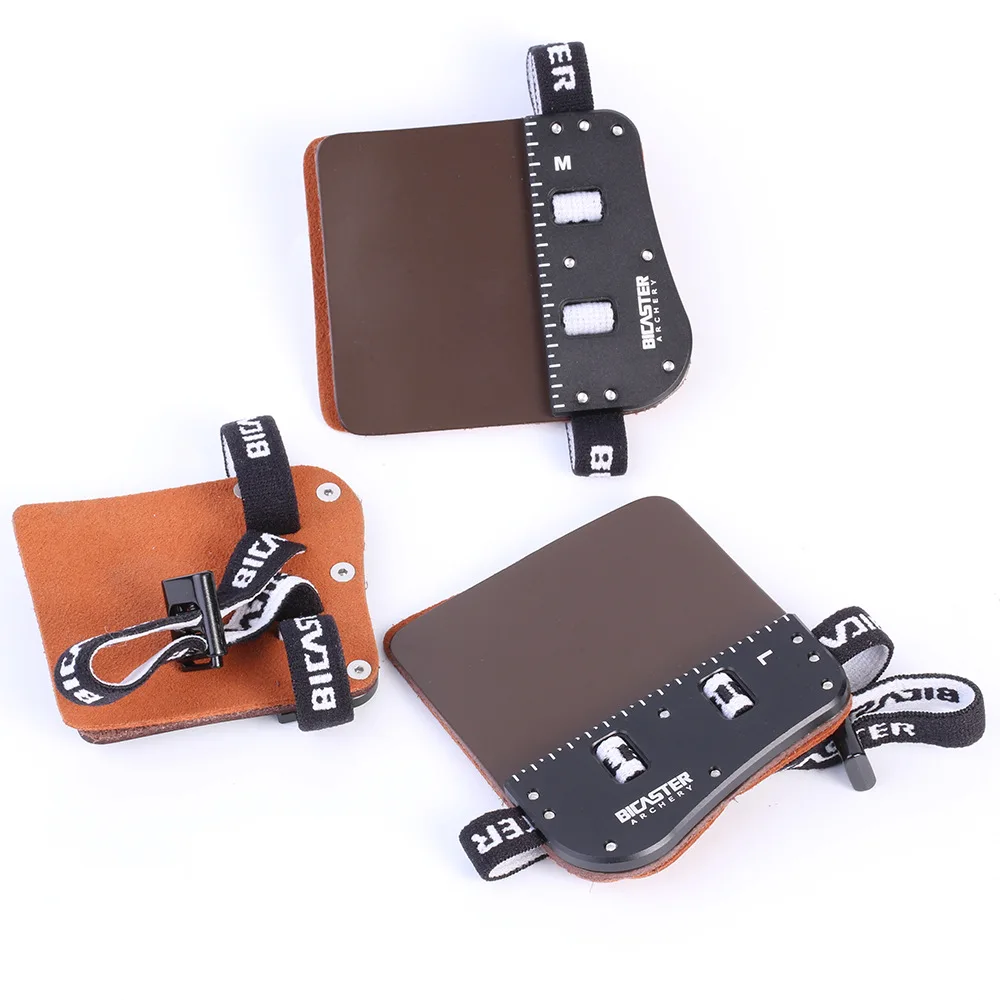 

Archery Finger Guards SP3 Barebow Finger Tab LH/RH Cowhide + Aluminum Plate L/M/S Outdoor Hunting Shooting Accessories