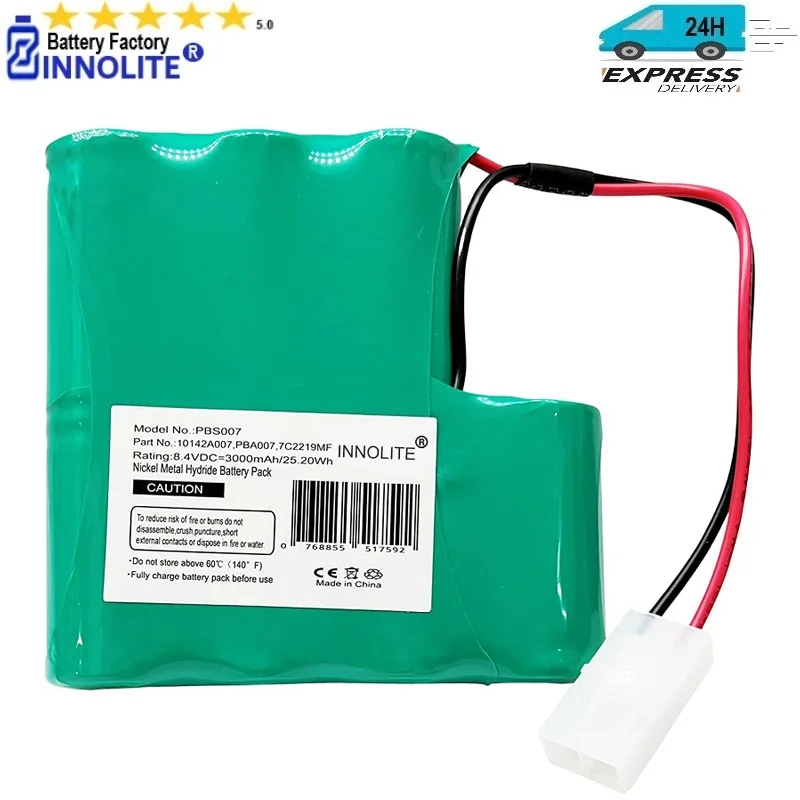 Batteria Ni-Mh 8.4V Ad Alta Capacità Compatibile Con Pool Blaster Max Water Tech Vacuum 10142 A007, Pba007, 7 C2219Mf Mtc 3937 Megatech