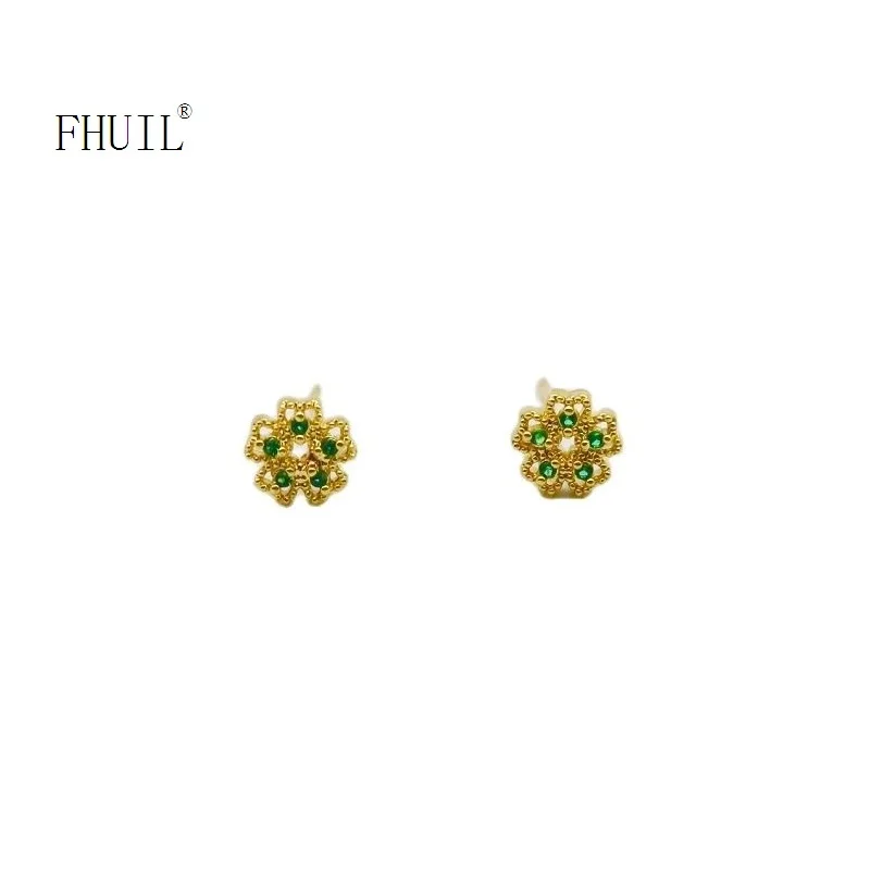 

Sweet Mini Stud Earring for Women Trending 2023 Ear Piercing 925 Silver Needle Zircon Korean Ins Fashion Jewelry Girl Gift Party