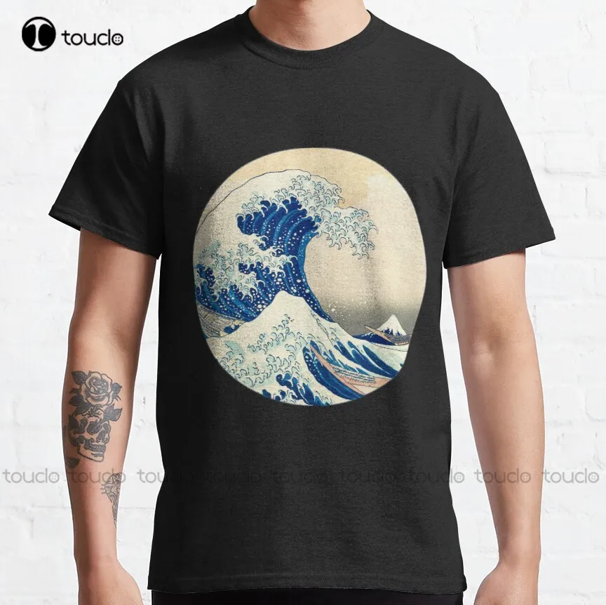 

The Great Wave Off Kanagawa Classic T-Shirt Football Mom Shirt Custom Aldult Teen Unisex Digital Printing Tee Shirt Xs-5Xl
