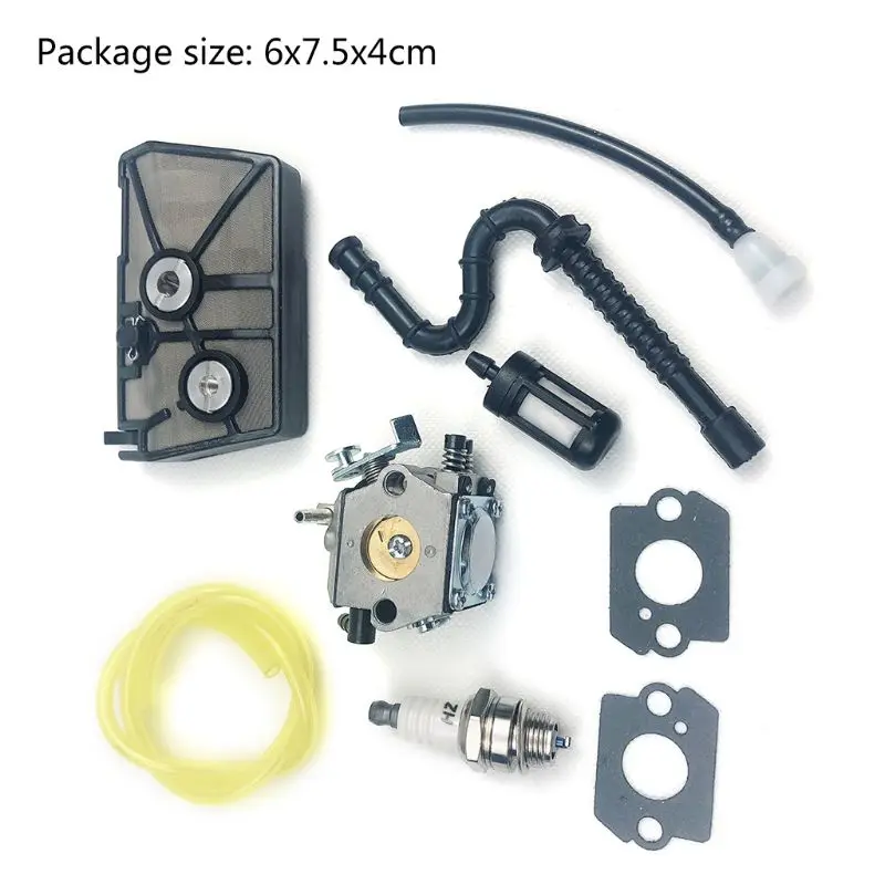Stihl 028 028AV Chainsaw Carburetor Tillotson HU-40D Walbro WT-16B With Gaskets Air Fuel Filter Kit Parts motorcycle carburetor chainsaw filter kit