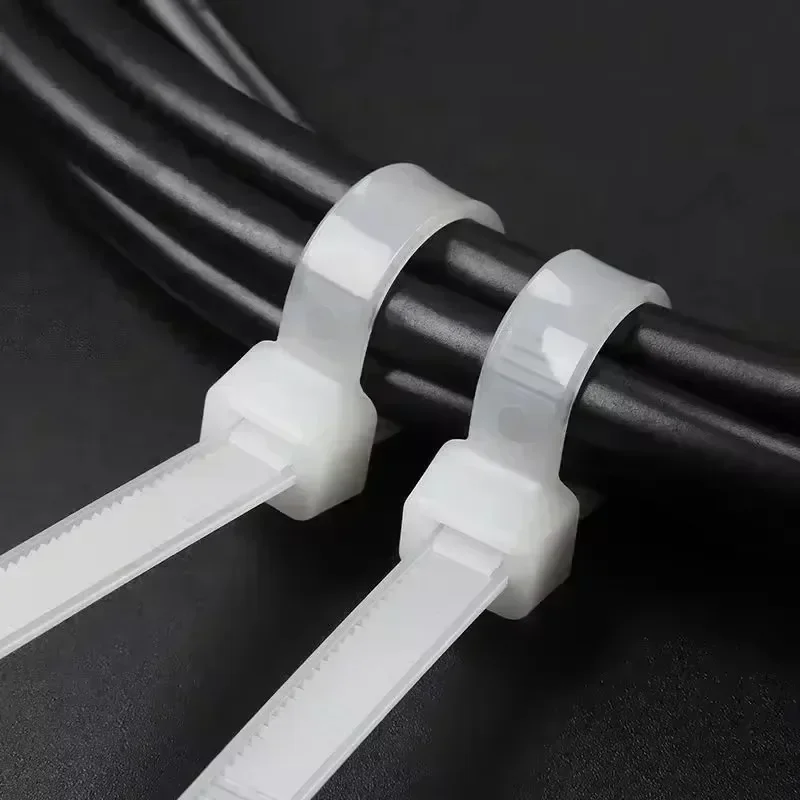 Wholesale Self Locking Nylon Cable Ties Plastic Cord Tie Heavy Duty Cables Fastening Rings Loop Hardware Organizer Wire Straps - Image 4