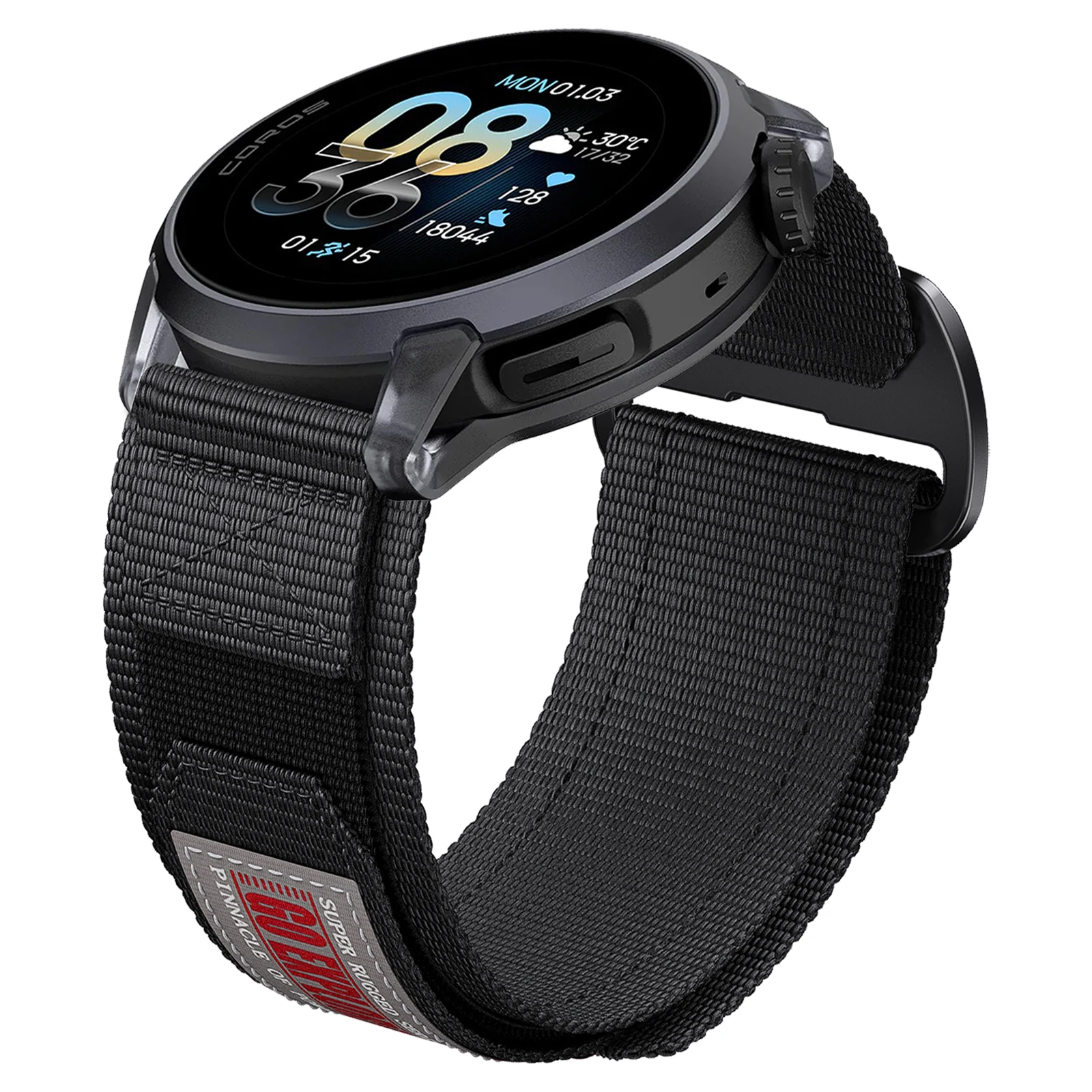 Rugged 22mm Braided Nylon Loop Watch Strap