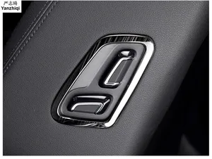 Stainless steel Car seating seat adjustment key decoration frame sticker Car Styling for 2016 2017 2018 VW Volkswagen Passat B8