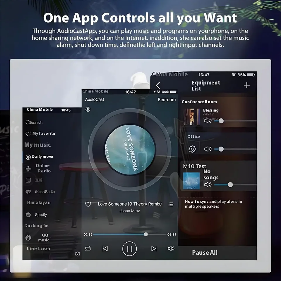 Pttnyuere Audiocast Ieast Play M5 DLNA audio-uitzendontvanger zonder wifi voor Airplay, meerdelige audio-adapter, hoogwaardige afwerking Pttnyuere Audiocast Ieast Play M5 DLNA audio-uitzendontvanger zonder wifi voor Airplay, meerdelige audio-adapter, hoogwaardige afwerking
