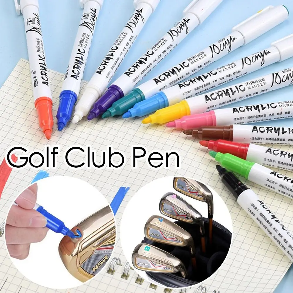 

12 шт./набор, разноцветные чернильные ручки для гольфа