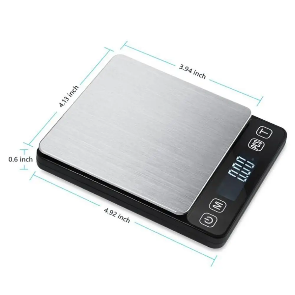 GRAM PRES Food Kitchen Scale Digital Weight Grams and Oz with IPX6