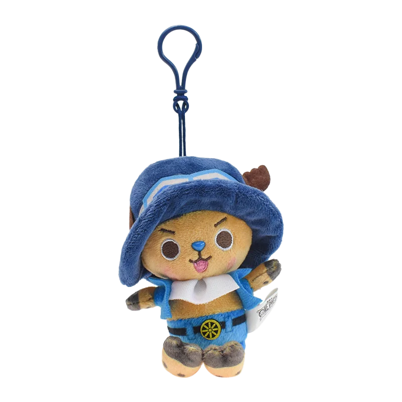 Original One Piece Schlüsselanhänger Rucksack Plüsch Stofftiere Chopper Sabo Ace Law Ruffy Cartoon Anime Figur Puppen Charme Fans Geschenke – Detail 4