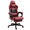 Adjustable High Back Gaming Chair Racing Office Recliner W/ Footrest, Pillow 1