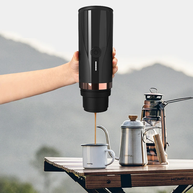 

Portable Coffee Machine for Car & Home,DC12V Expresso Coffee Maker Fit Nexpresso Dolce Pod Capsule Coffee Powder