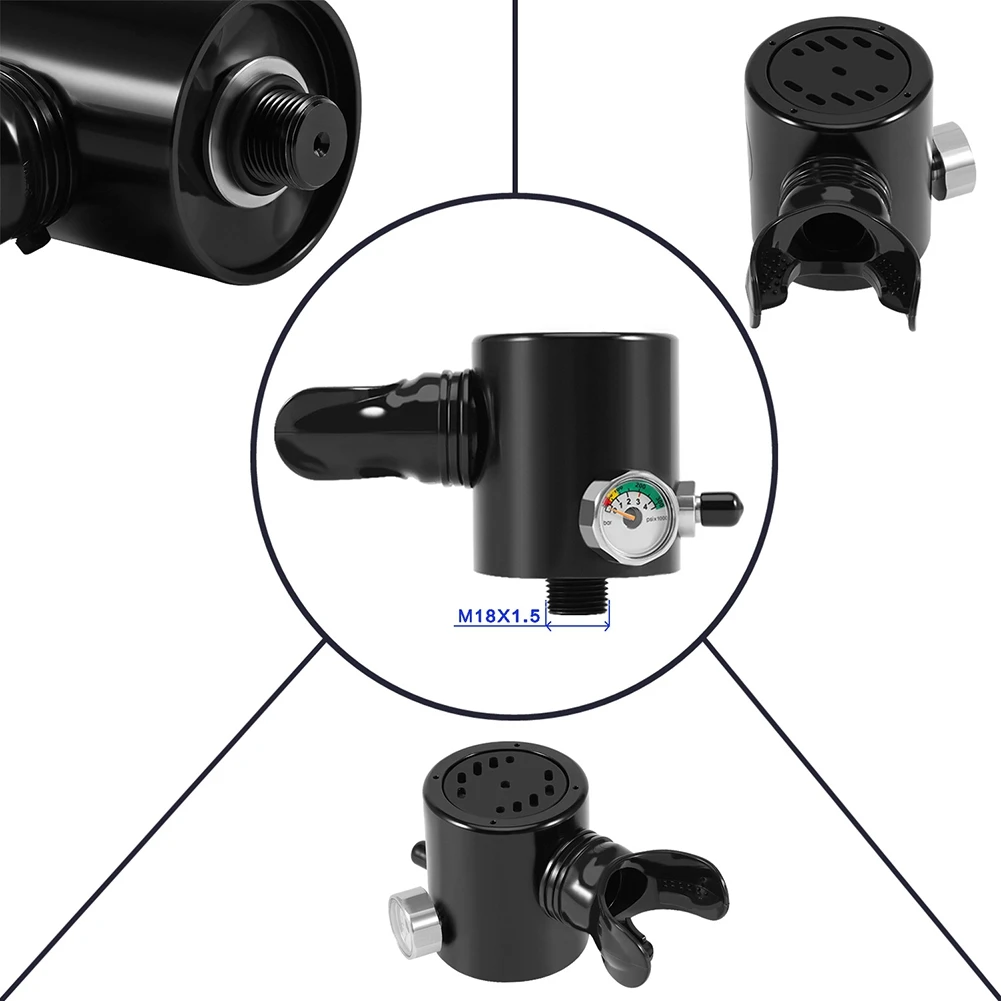 Smaco M10 Attrezzatura Subacquea Scuba Diving Pony Bottle Mini Bombola Di Ossigeno Attrezzatura Subacquea Manometro