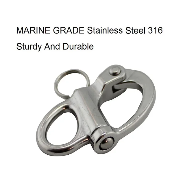 Stainless Steel Quick Release Fixed Bail Snap Shackle