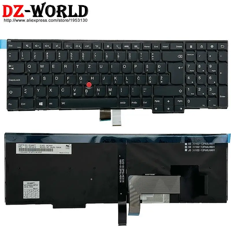 Eslovénia Backlit Teclado para Lenovo Thinkpad L570 P50s T560 W540 T540p W541 T550 W550s L540 L560 04y2412 04y2490 00pa600 si - Imagem 2