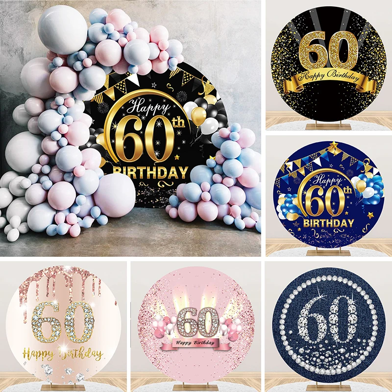 1 stuk 60e verjaardag taartdecoratie zwart goud glitter 60 prachtige taartdecoratie Cheers to 60e verjaardag taartdecoraties voor de 60ste verjaardag