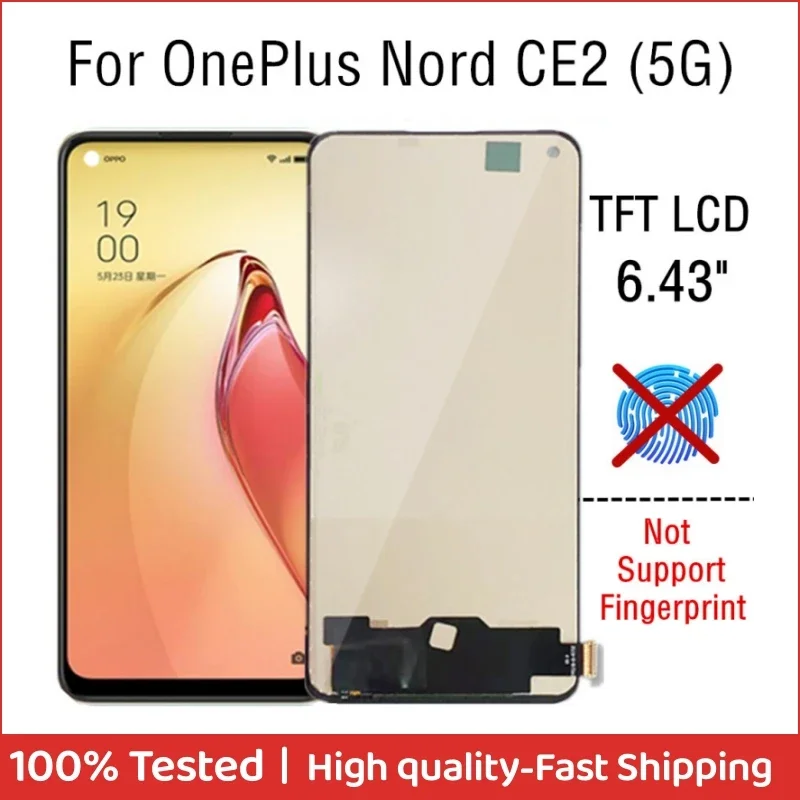 oneplus-tft-lcdタッチスクリーンデジタイザーアセンブリ643インチce2-5gnord-2iv2201の修理