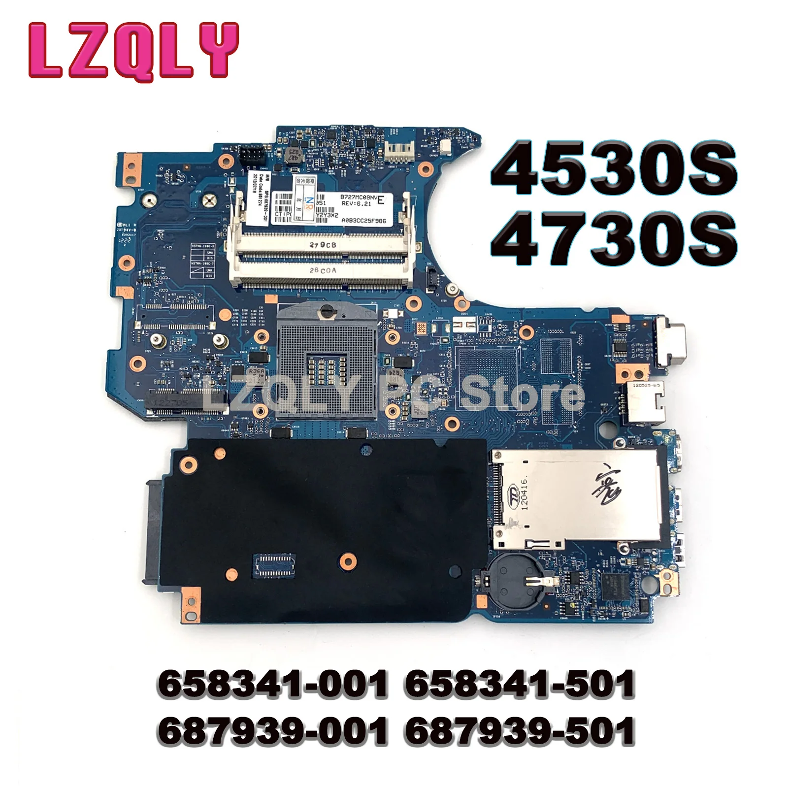 

Материнская плата для ноутбука HP ProBook 4530S 4730S HM65 DDR3 658341-001 658341-501 687939-001 687939-501 100% протестирована