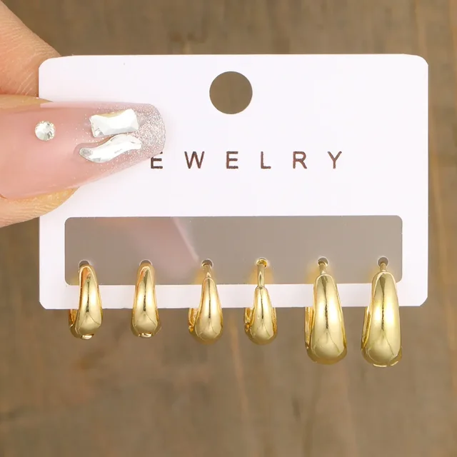 Brincos de Argola Minimalistas de Aço Inoxidável