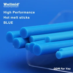 7mm11mm×150mm Blue Eure Hot Melt Glue Sticks For Heat Pistol Gun Adhesive Araldite DIY Tools Repair Alloy Accessories Decoration