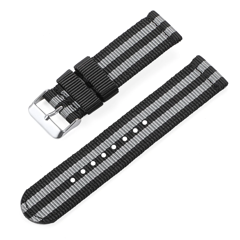 Quick Release Nylon Strap Wristband with Stainless Steel Buckle