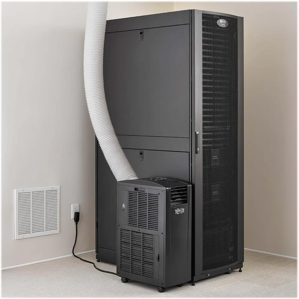 Portable Air Conditioner for Server Racks and Spot Cooling, Self-Contained AC Unit, 12000 BTU (3.5kW), 120V, Gen 2 , Black