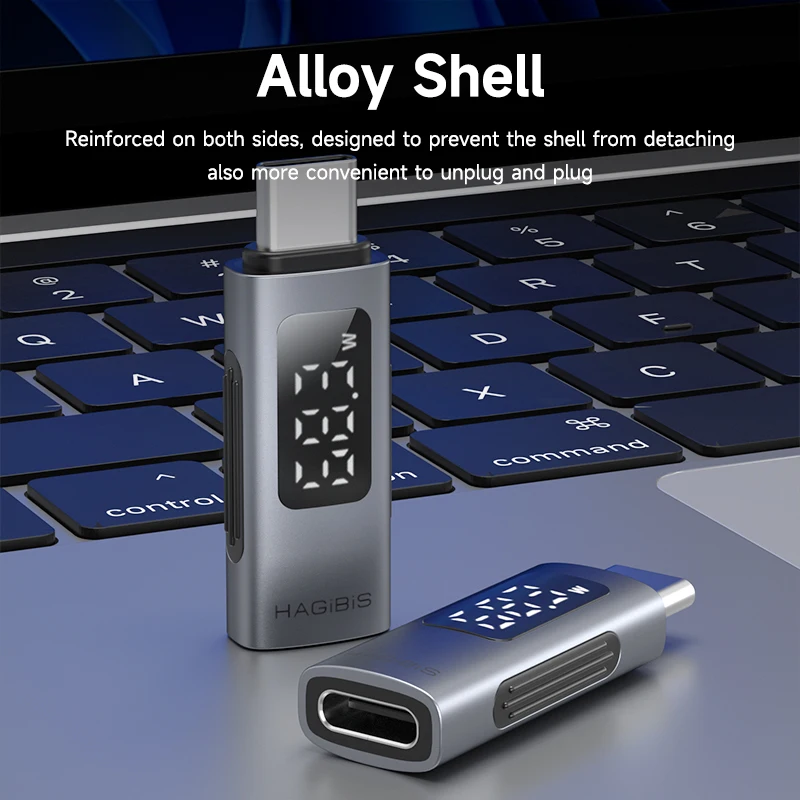 Hagibis LED Display 240W USB C Adapter Type C to USB C USB4 Connector 40Gbps 8K@60Hz for Thunderbolt 4/3 iPhone 15/16/17 Macbook