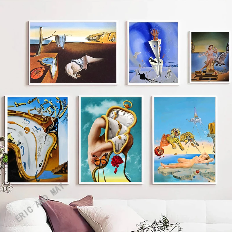 

Artwork Surrealism Famous By Salvador Dali Canvas Painting Posters And Print Wall Art Pictures for Living Room Home Decoration