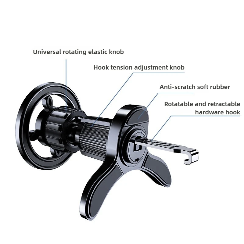 Supporto Magnetico per Telefono da Auto Compatibile con Magsafe, Supporto GPS per iPhone 15 14 Samsung Xiaomi - immagine 5