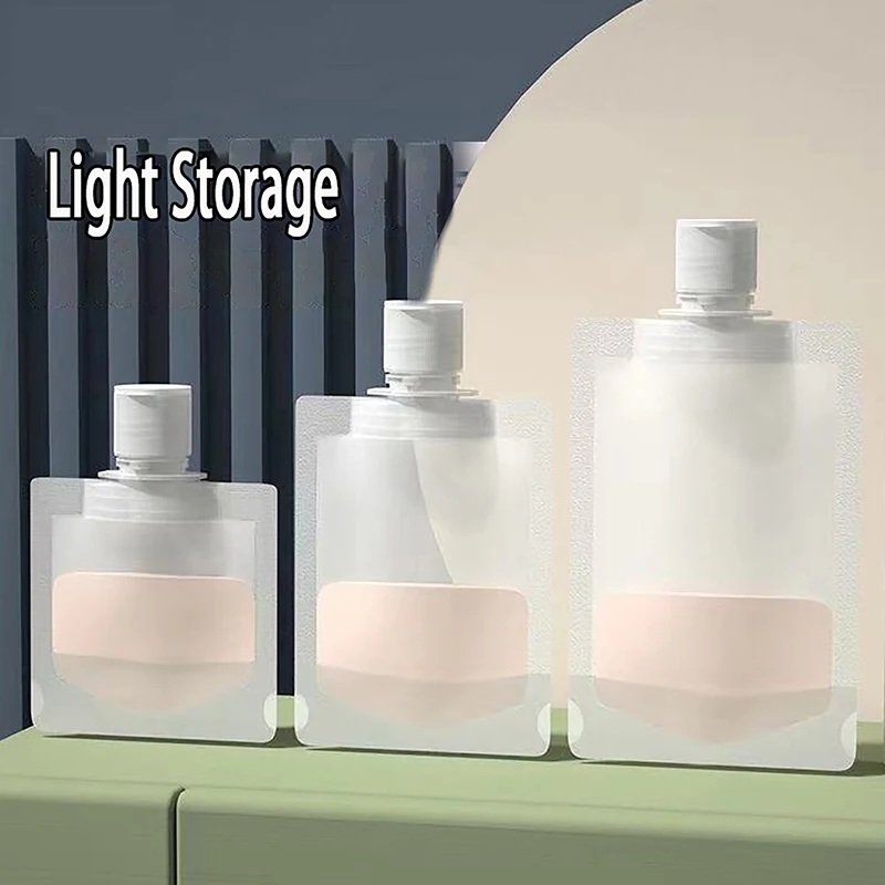 

Прозрачные дорожные пакеты-дозаторы, пластиковый органайзер для лосьона и косметики, всасывающая насадка, большой калибр, пакет для образцов, герметик